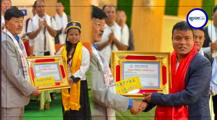 तामाङ मिडिया अवार्डबाट जगतमान र जमुना सम्मानित