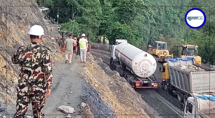 कृष्णभीरमा १८ दिनपछि खुल्यो पृथ्वी राजमार्ग
